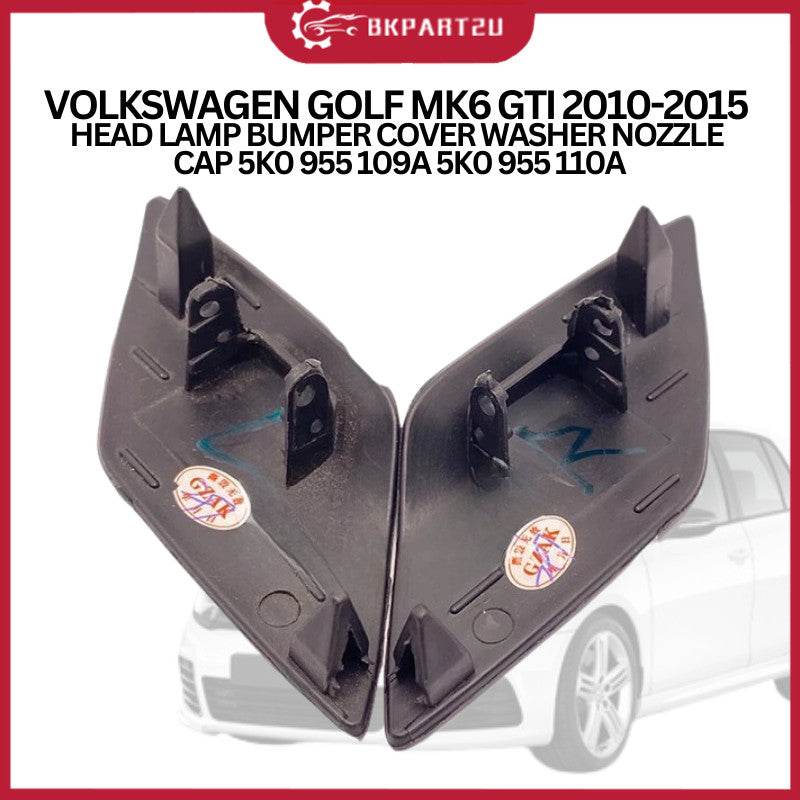 VOLKSWAGEN GOLF MK6 GTI 2010-2015  HEAD LAMP BUMPER COVER WASHER NOZZLE  CAP 5K0 955 109A 5K0 955 110A