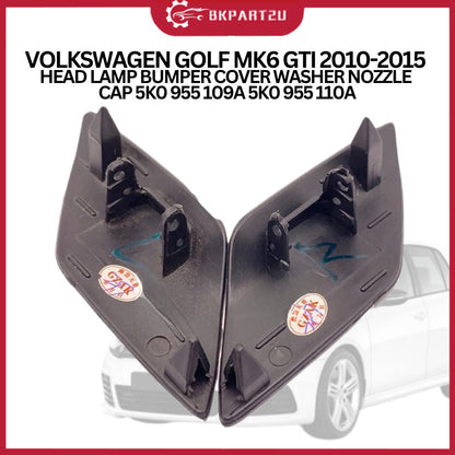 VOLKSWAGEN GOLF MK6 GTI 2010-2015  HEAD LAMP BUMPER COVER WASHER NOZZLE  CAP 5K0 955 109A 5K0 955 110A