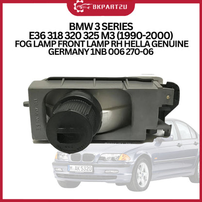 BMW 3 SERIES E36 318 320 325 M3 (1990-2000) FOG LAMP FRONT LAMP RH MADE BY HELLA GENUINE MADE IN GERMANY 1NB 006 270-06