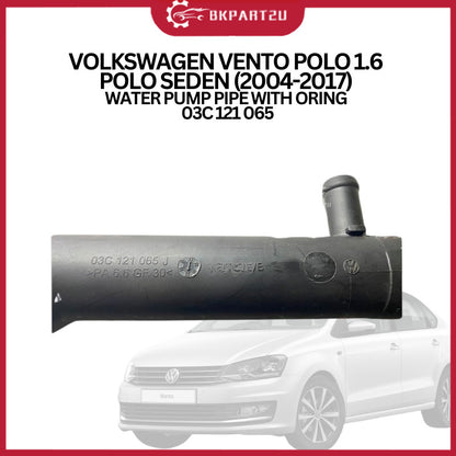 VOLKSWAGEN VENTO POLO 1.6 POLO SEDEN (2004-2017) WATER PUMP PIPE WITH ORING 03C 121 065